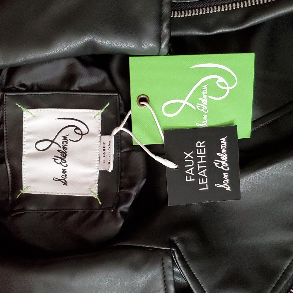 *NWT* Sam Edelman Vegan Faux Leather Moto Jacket - Picture 15 of 16